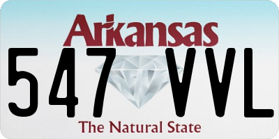AR license plate 547VVL