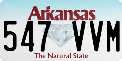 AR license plate 547VVM