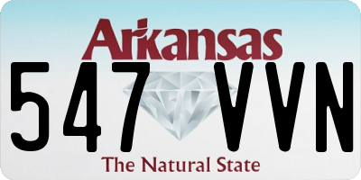 AR license plate 547VVN