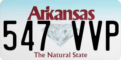 AR license plate 547VVP