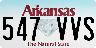 AR license plate 547VVS