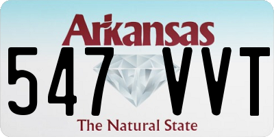AR license plate 547VVT