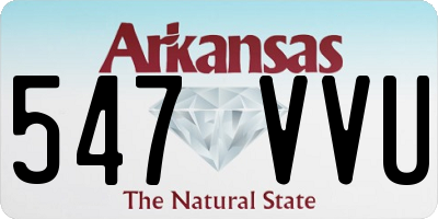 AR license plate 547VVU