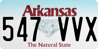 AR license plate 547VVX