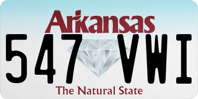 AR license plate 547VWI
