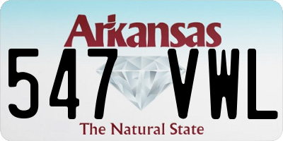 AR license plate 547VWL