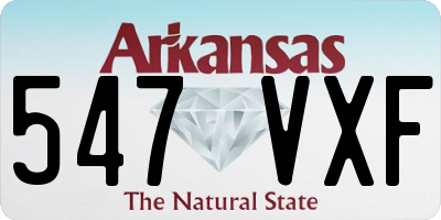 AR license plate 547VXF