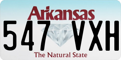 AR license plate 547VXH