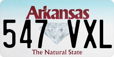 AR license plate 547VXL