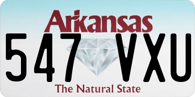 AR license plate 547VXU