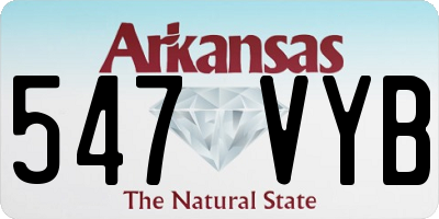 AR license plate 547VYB