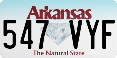 AR license plate 547VYF