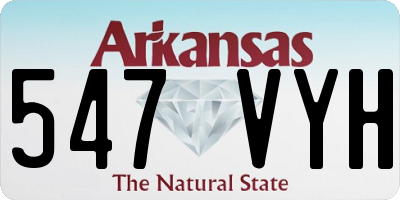 AR license plate 547VYH