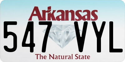 AR license plate 547VYL
