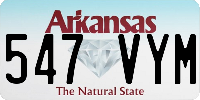 AR license plate 547VYM