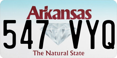 AR license plate 547VYQ