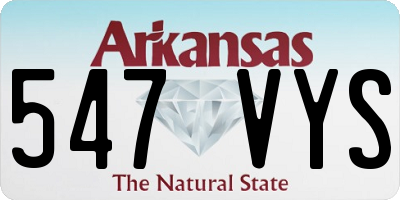 AR license plate 547VYS