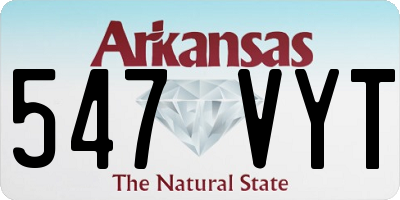 AR license plate 547VYT