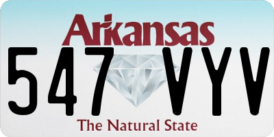 AR license plate 547VYV