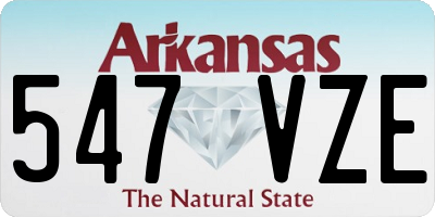AR license plate 547VZE