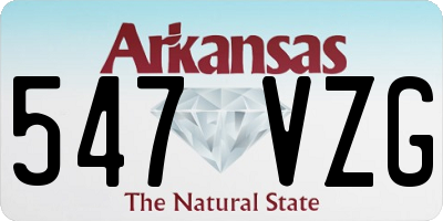 AR license plate 547VZG