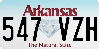 AR license plate 547VZH