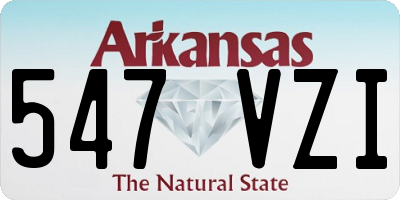 AR license plate 547VZI