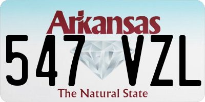 AR license plate 547VZL