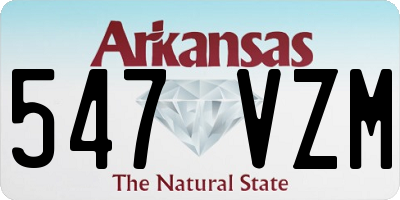 AR license plate 547VZM