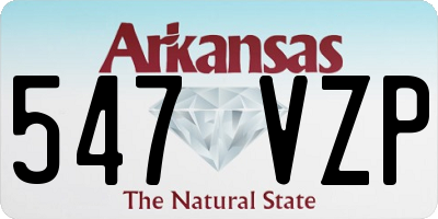 AR license plate 547VZP
