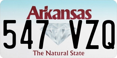 AR license plate 547VZQ