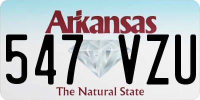 AR license plate 547VZU