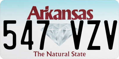 AR license plate 547VZV
