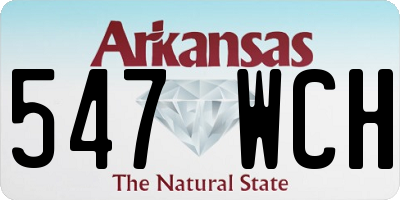 AR license plate 547WCH