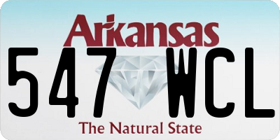 AR license plate 547WCL