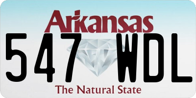 AR license plate 547WDL