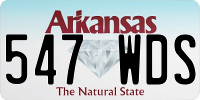 AR license plate 547WDS