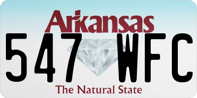 AR license plate 547WFC