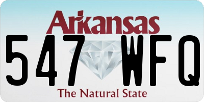 AR license plate 547WFQ