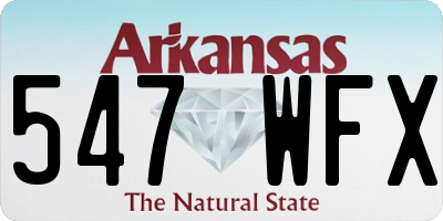 AR license plate 547WFX