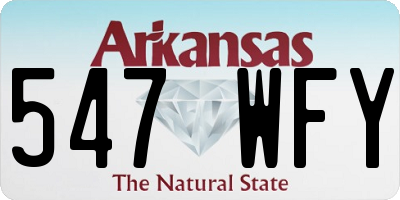 AR license plate 547WFY