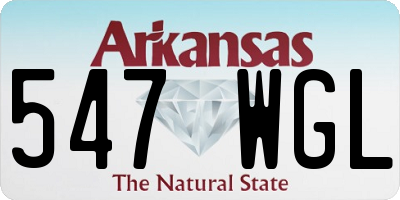 AR license plate 547WGL