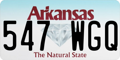 AR license plate 547WGQ