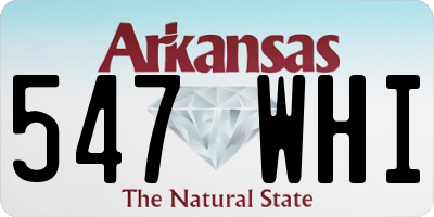 AR license plate 547WHI
