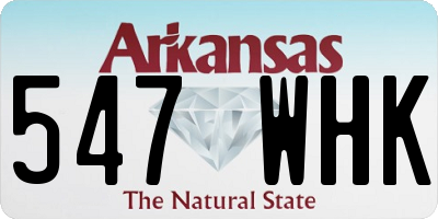 AR license plate 547WHK
