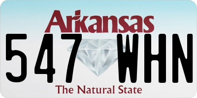 AR license plate 547WHN