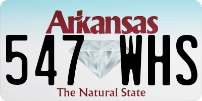 AR license plate 547WHS