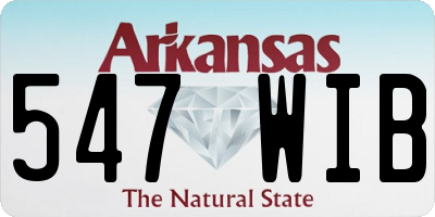 AR license plate 547WIB