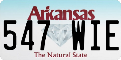 AR license plate 547WIE