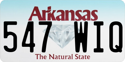 AR license plate 547WIQ